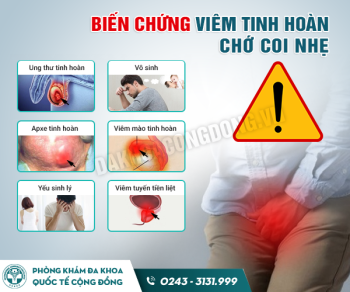 Thông tin cần biết về bệnh viêm tinh hoàn ở nam giới