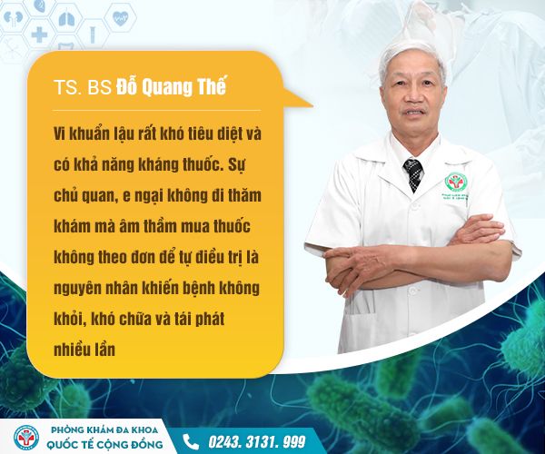 Review quy trình và cách chữa bệnh lậu tại Đa khoa Quốc tế Cộng Đồng