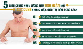 Cảnh giác với tình trạng tinh hoàn nổi cục cứng ở nam giới