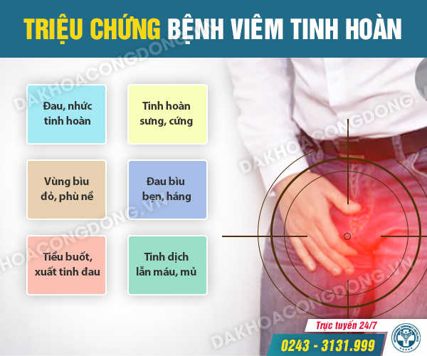 Dấu hiệu nhận biết viêm tinh hoàn nam giới không nên bỏ qua
